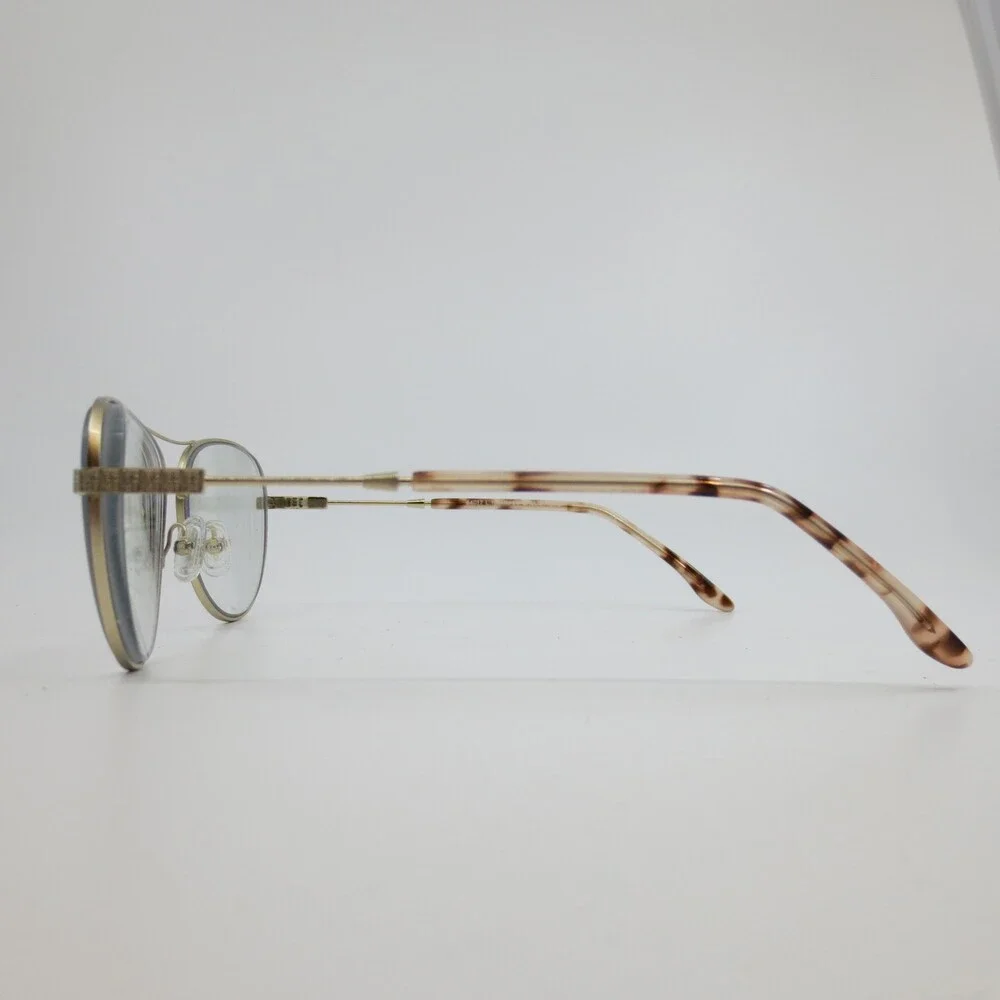 BCBGMAXAZRIA Callie Rose Aviator Eyeglasses Gold Rose Tortoise 54 17 135